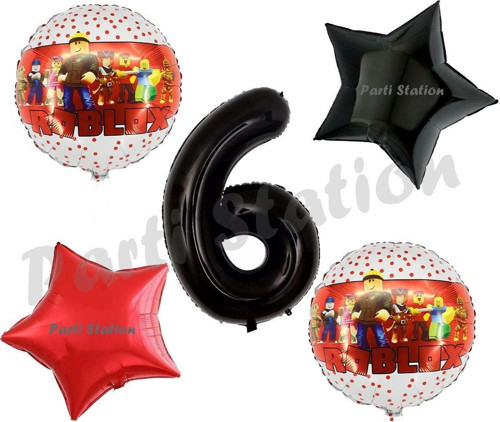 Roblox Oyun 6 Yaş Balon Set Roblox Balon Gamer Oyun Konsept Doğum Günü Parti Set