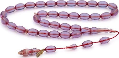 Yusuf Cevher İmzalı Mor Ateş Kehribar Tesbih