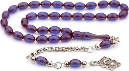 Küçük Boy İspirto Renk Ateş Kehribar Tesbih