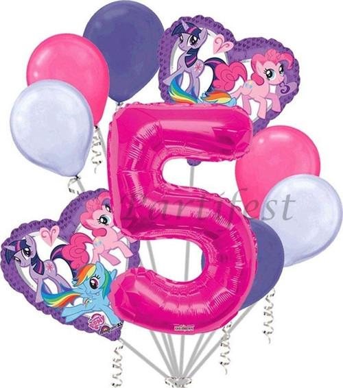 My Little Ponny Balon Set My Little Ponny Folyo Balon Set Konsept Doğum Günü Set 5 Yaş Balon