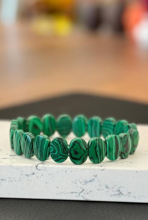 Rolex Yeşil Malakit Taşı Bileklik