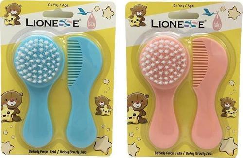 Lionesse Fırça Tarak Seti - Mavi ve Pembe