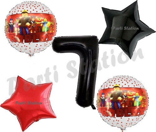 Roblox Oyun 7 Yaş Balon Set Roblox Balon Gamer Oyun Konsept Doğum Günü Parti Set