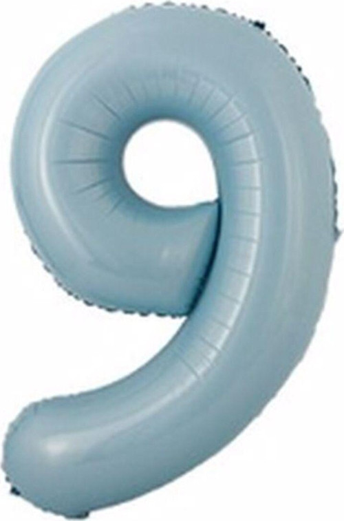 Rakam Folyo Balon Bebek Mavisi Mavi 9 Yaş Balon 76 Cm Sayı Balon Uçan Balon Helyum Balon