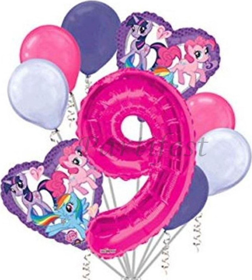 My Little Ponny Balon Set My Little Ponny Folyo Balon Set Konsept Doğum Günü Set 9 Yaş Balon
