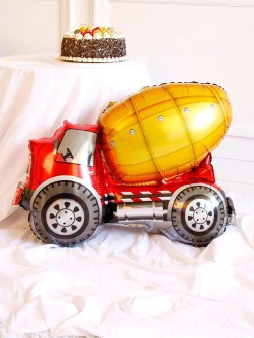 Araçlar Kamyon Konsept Mikser Kamyon Balon Set Kamyon Balon Buketi Truck Balloon Doğum Günü Set