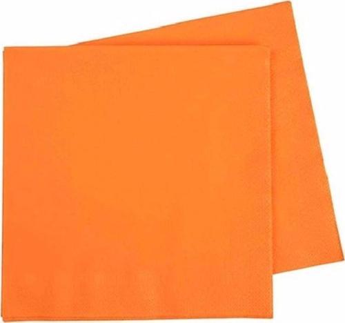 Renkli Kağıt Peçete 16'Li Turuncu Renk 33X33