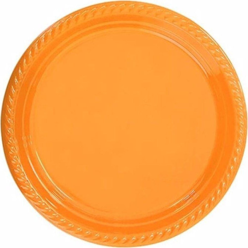 Plastik Tabak 25'Li Turuncu Renk