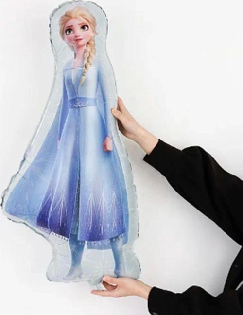 Frozen Elsa Büyük Boy Folyo Balon Frozen Karlar Ülkesi Konsept Folyo Balon 88X45 Cm 1 Adet