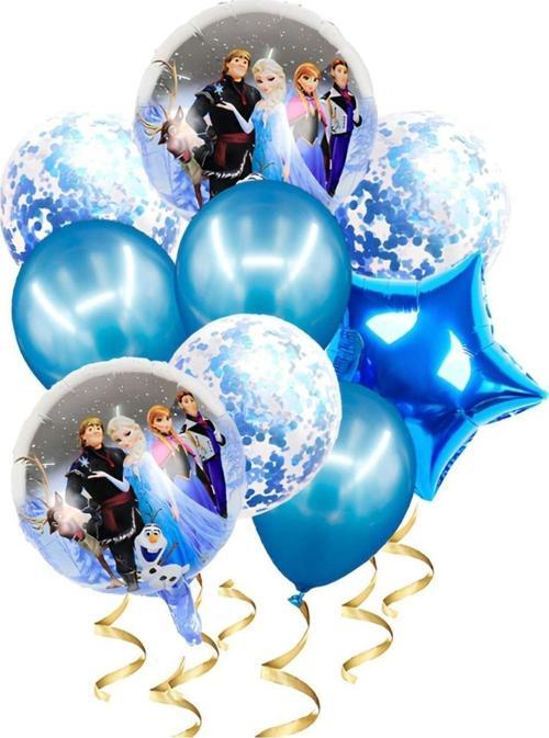 Frozen Elsa Karlar Ülkesi Balon Seti Frozen Konsept Frozen Elsa Doğum Günü Balon Buketi