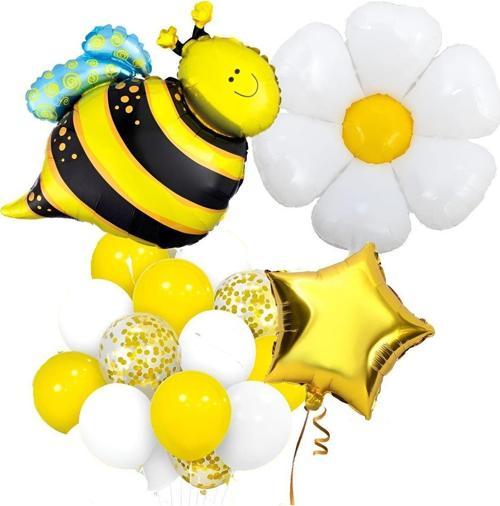Bee Arı Ve Papatya Konsept Balon Set Bee Arı Ve Papatya Tema Parti Doğum Günü Parti Balon Set