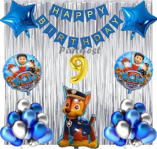 Paw Patrol Balon Seti Paw Petrol Yaş Balon Seti Paw Patrol Doğum Günü Set Paw Patrol Chase