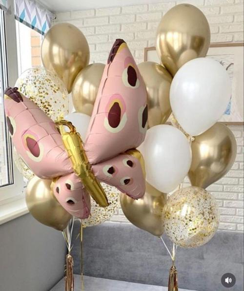 Kelebek Konsept Kelebek Balon Set Kelebek Balon Buketi Butterfly Balloon Doğum Günü Balon Set