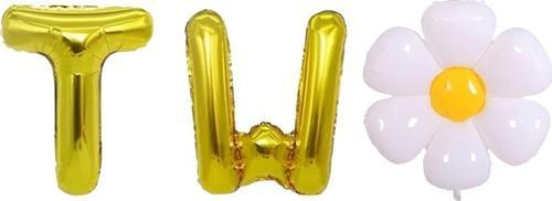 Papatya Konsept Two 2 Yaş Doğum Günü Parti Balon Set Papatya Two Folyo Balon