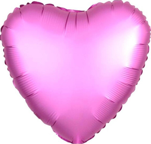 Kalp Pembe Renk Folyo Balon 18 İnc