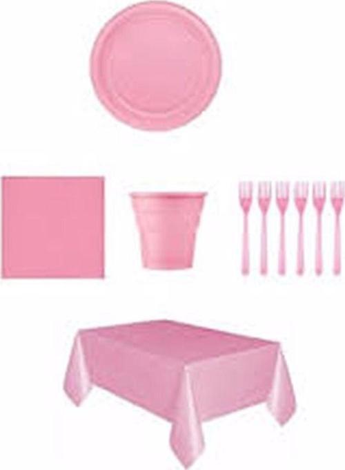 Plastik Tabak Bardak Çatal Peçete Masa Ört Set Gold Gümüş Kırmızı Siyah Sarı Yeşil Turuncu Mor Pembe