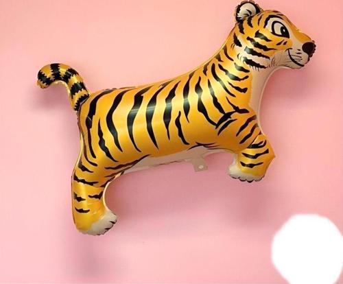 Safari Kaplan Balon 100 Cm Parti Konsept Doğum Günü Balon Set Jungle Kaplan Balon
