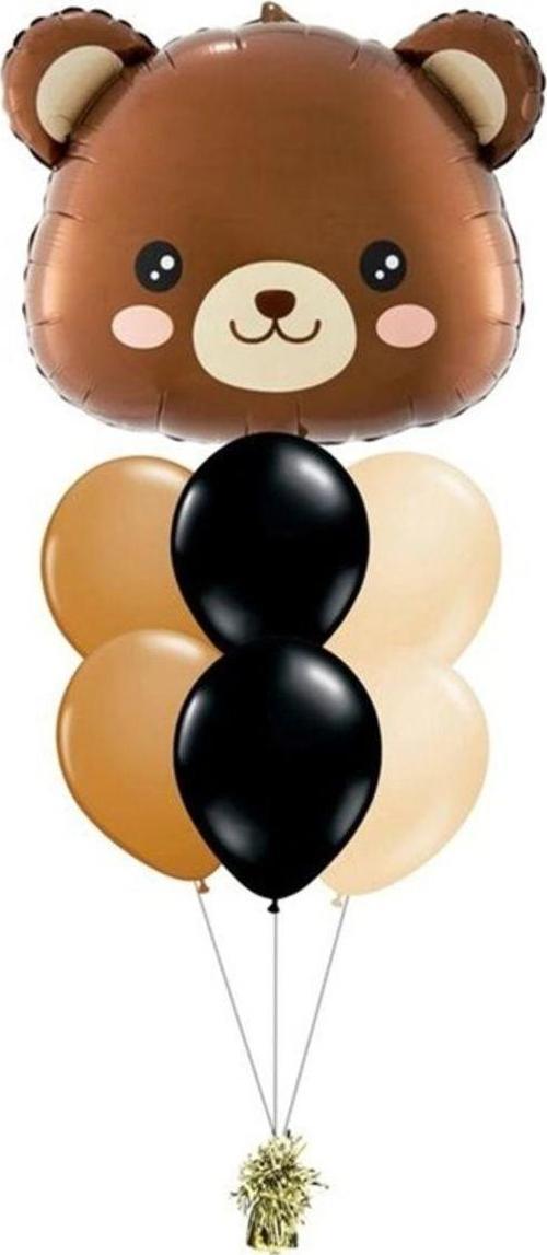 Woodland Konsept Ayı Balon Set Sevimli Ayıcık Balon Doğum Günü Balon Buketi