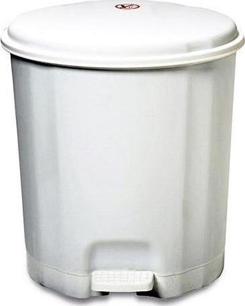 Motek Elit Pedallı Plastik Çöp Kovası İç Kovalı 6 LT Beyaz