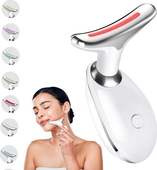 ® 7 Farklı Işık Modlu Titreşimli Boyun Ve Yüz Ems Güzellik Cihazı