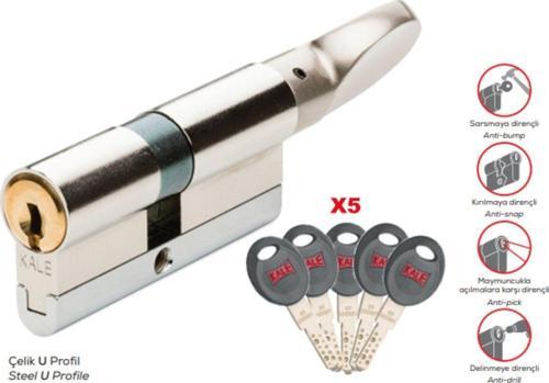 164 Cecm Mandallı Topuzlu (40 10 40) 90 Mm Kilit Göbeği-Nikel (Özel Ölçü)