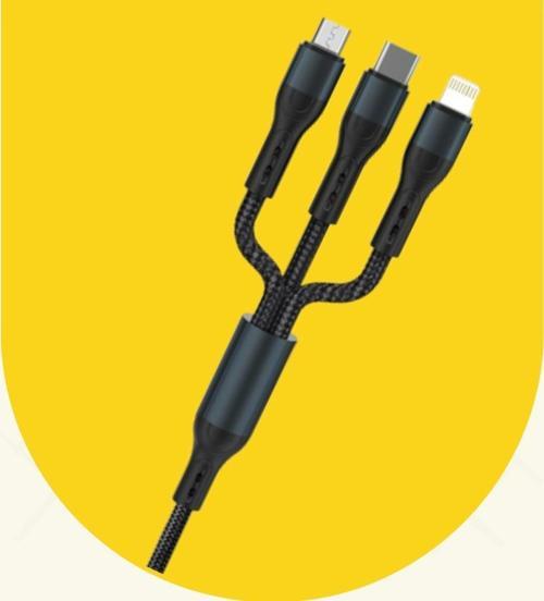 Force CB631 Örgülü ve Güçlendirilmiş 100 cm Çoklu Şarj ve Data Kablosu - 2.4A Hızlı Şarj