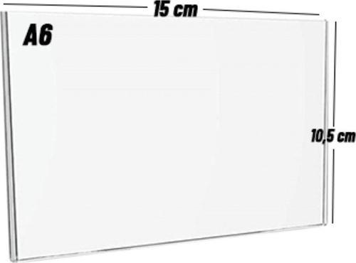 A6 U Tipi Yatay Pleklsi Föylük (10 Adet) - Broşürlük - Etiketlik
