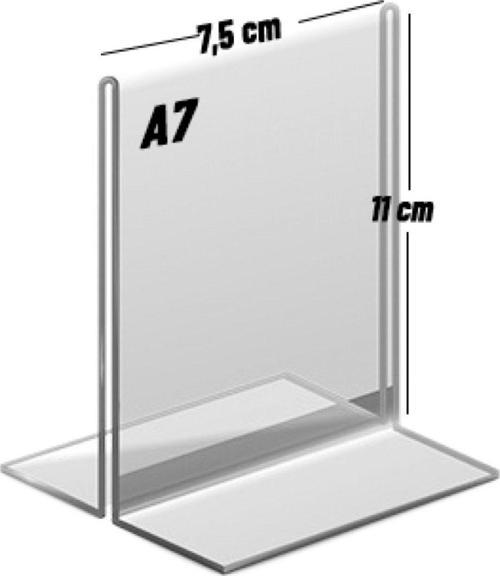 A7 T Tipi Dikey Pleksi Föylük - Broşürlük - Etiketlik