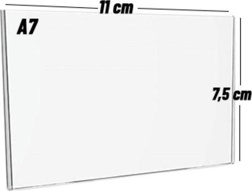 A7 U Tipi Dikey Pleklsi Föylük (10 Adet) - Broşürlük - Etiketlik