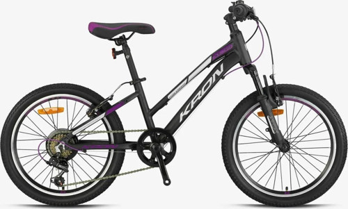 XC 75 Lady 20 Jant 7 Vites Alüminyum Gövde Çocuk Dağ Bisikleti Siyah Gri Mor