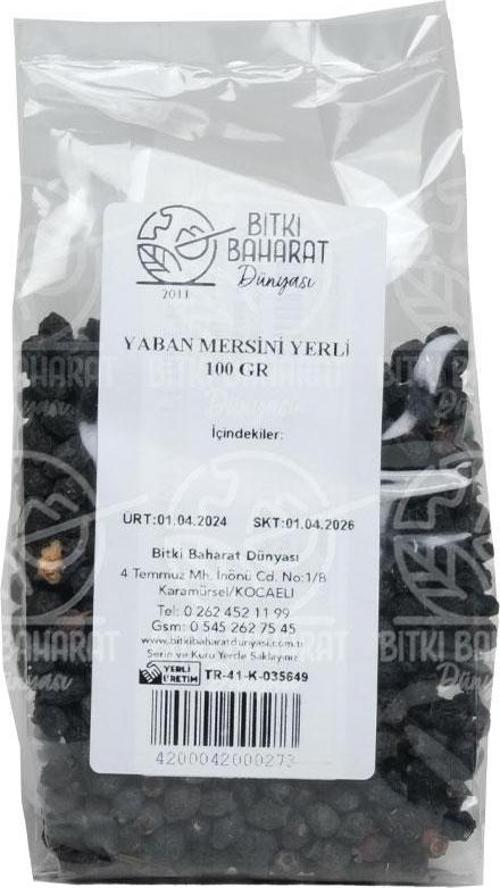 Yaban Mersini Yerli 100 Gr