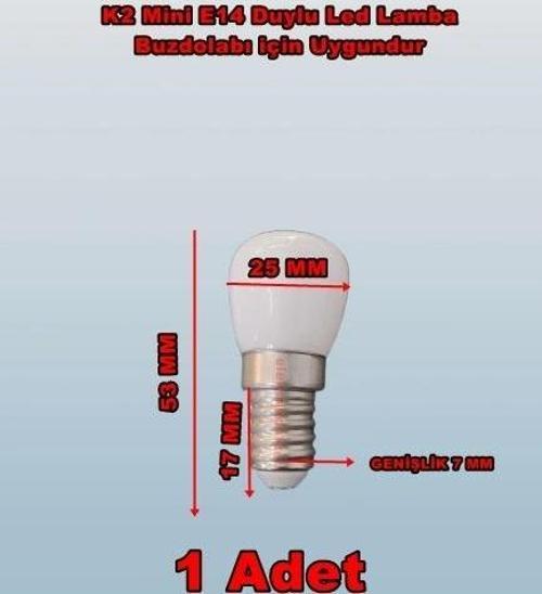 E-14 2W Led Ampul Beyaz 6500k (İnce Duylu Buzdolabı Ampulü)