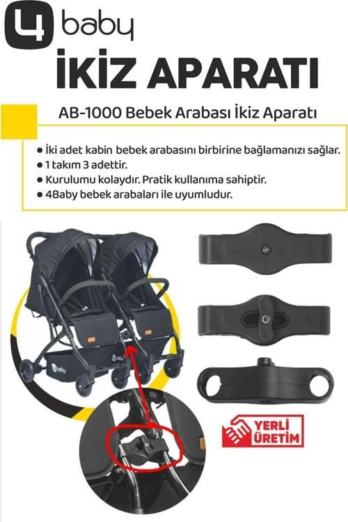 Kabin Bebek Arabası Ikiz Bağlantı Aparatı