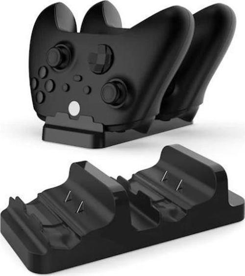 Xbox Serisi S / X  Gamepad Şarj Standı Çift Pil Siyah Dobe Tyx-532x