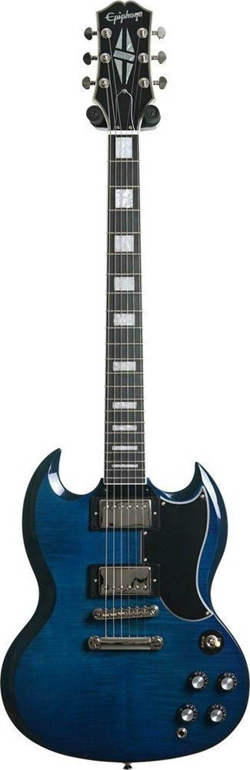 SG Custom Figured Elektro Gitar (Viper Blue)