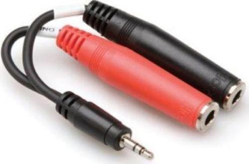 3.5 mm. TRS (M)  Dual 1/4\'\' TS (F) Stereo Breakout kablo