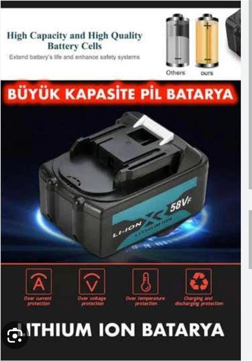 Assur Bn5 Dawreek Haktaş Tüm Akülü Modellere Uyumlu Şarjlı Matkap Avuç Taşlama Yedek Batarya 10 Pili