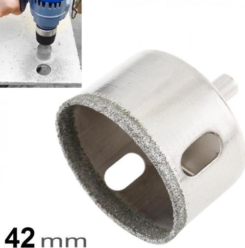 Mermer Granit Fayans Cam Yuvarlak Delme 42Mm Matkap Uyumlu Elmaslı Boru Tipi Panc