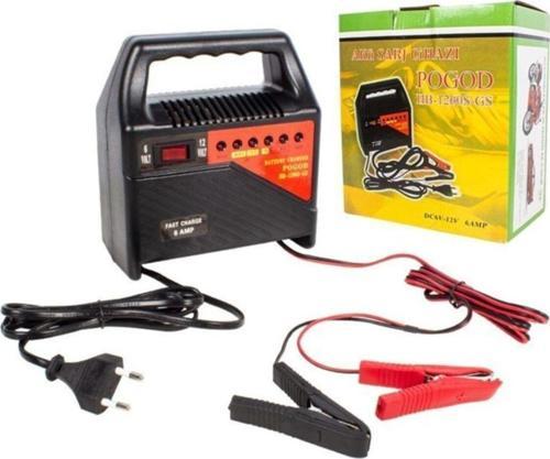 Akü Şarj Cihazı 6 Amper 6V Ve 12V Hızlı Şarj