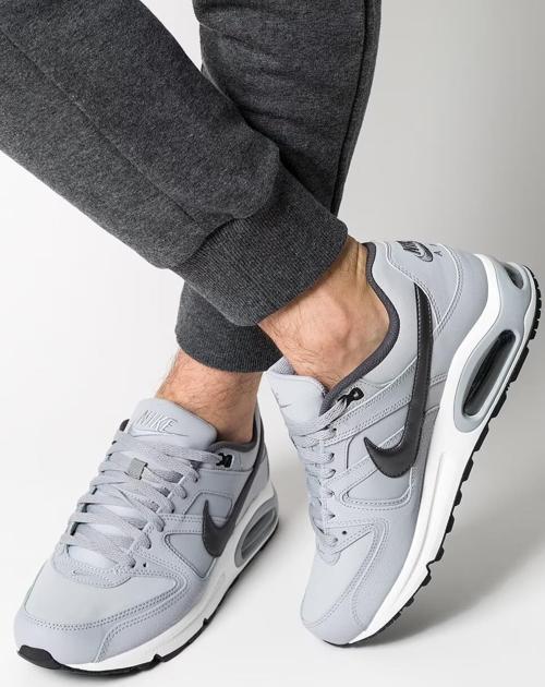 Air Max Command Leather Grey Sneakers Hakiki Deri Erkek Günlük Spor Ayakkabı Gri