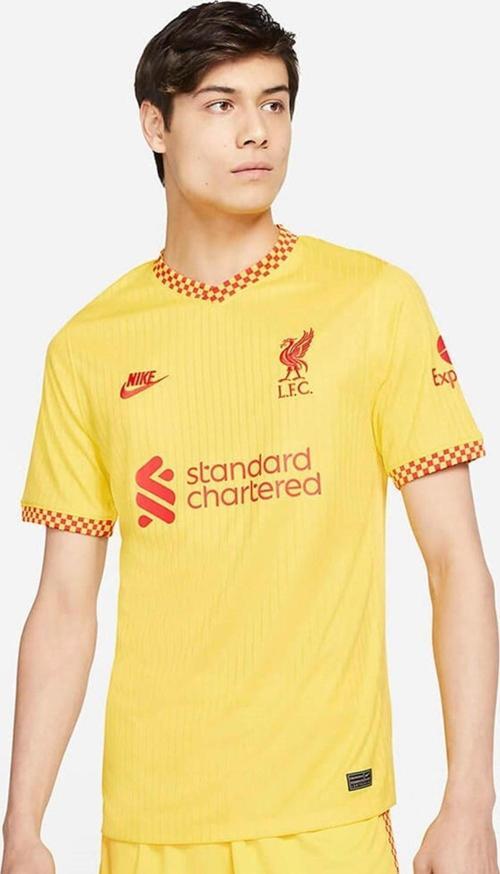 Dri Fit Liverpool F.C. Stadium Match Deplasman Jersey 21/22 Dış Saha Forması Sarı