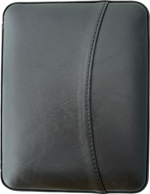 XL Siyah Dahili Çakmak Deri Puro Taşıma Çantası & Seyahat Humidoru