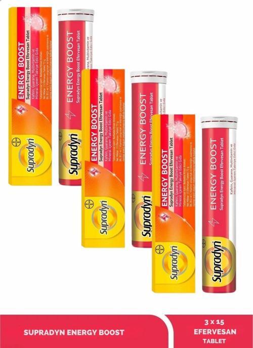 Energy Boost 15 Efervesan Tablet x 3 Adet
