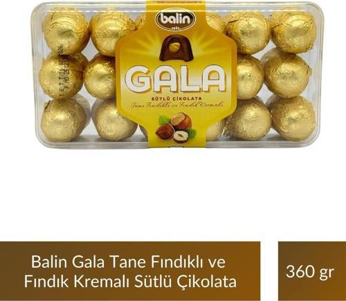 Balin Gala Tane Fındıklı ve Fındık Kremalı Sütlü Çikolata 360 gr
