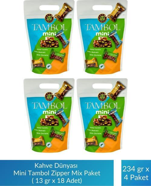 Mini Tambol Zipper Mix Paket 13 gr x 18 Adet x 4 Paket