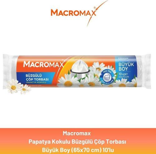 Büzgülü Papatya Çöp Torbası Büyük Boy 10'lu