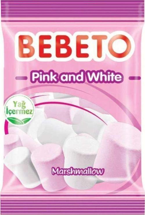 Pink White Marshmallow 70 gr X 12 Adet