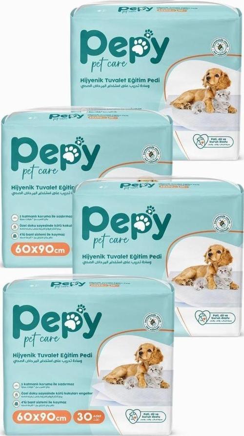 60x90 Hijyenik Tuvalet Eğitim Pedi 30'lu 4 Paket 120 Adet