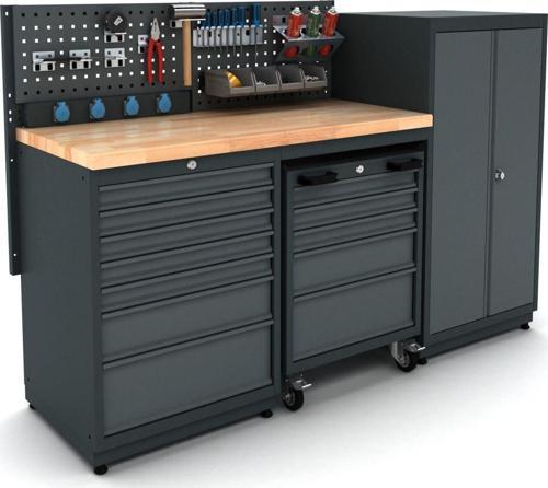1.8 Metre Modüler Çalışma Tezgahı İE.36.18.09