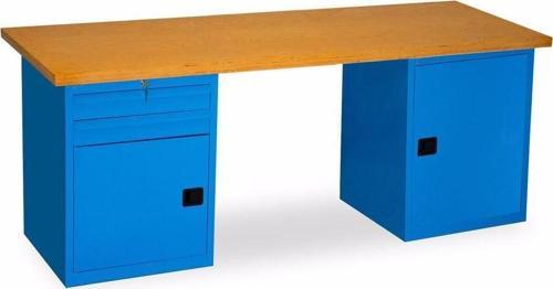 2.1 Metre Çalışma Tezgahı 2 Çekmeceli Dolaplı İE.CCT.21.2